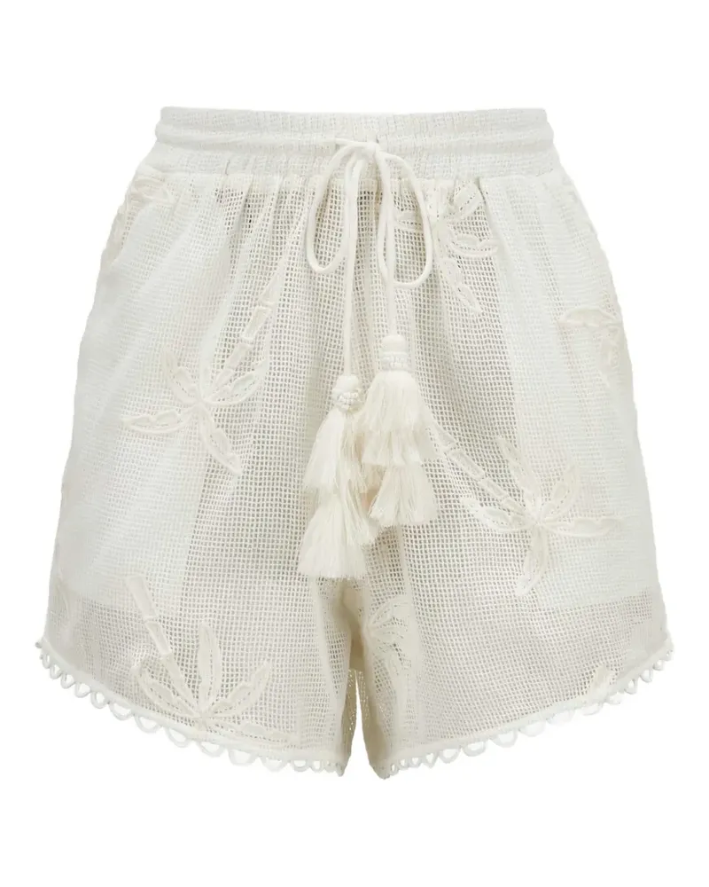FARM Rio Kurze Shorts mit Quasten - Weiß Weiß