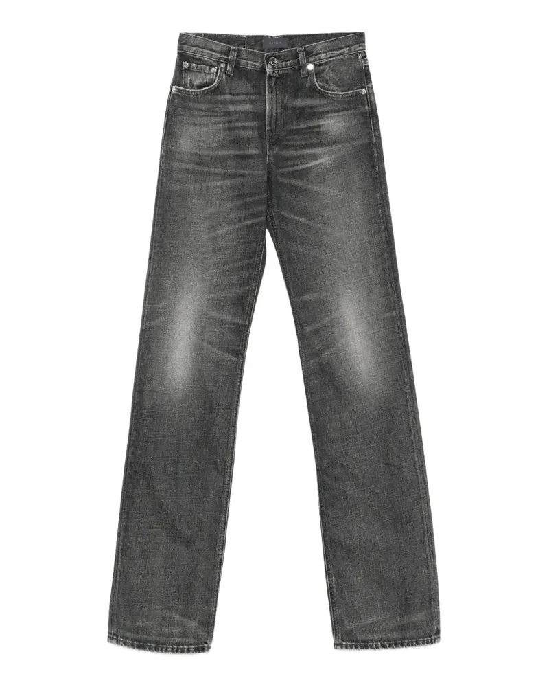 Haikure Gerade Jeans mit Reißverschluss - Schwarz Schwarz