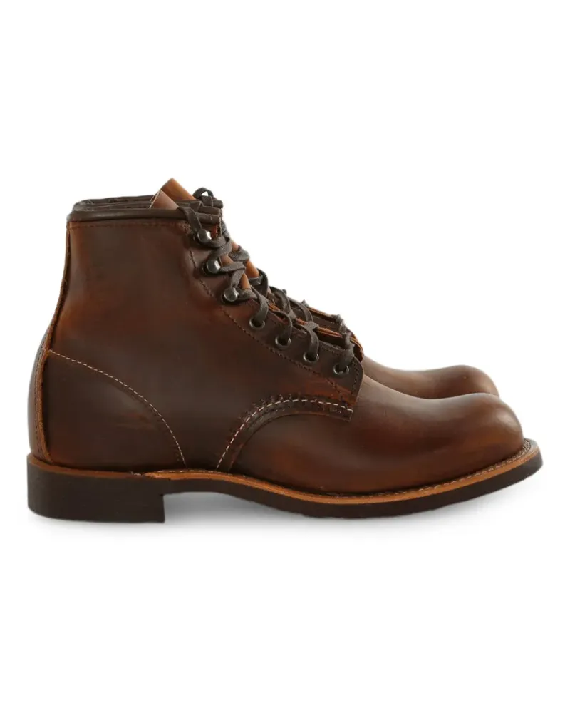 Red Wing Shoes Blacksmith lace-up leather boots - Braun Braun