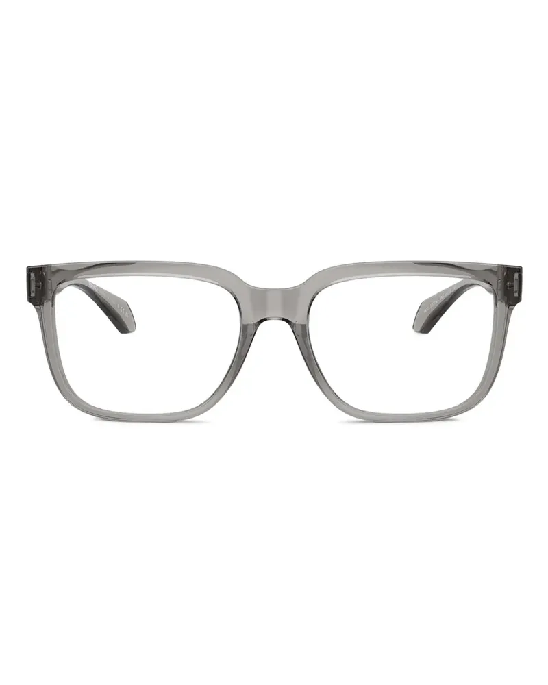 Versace Brille mit eckigem Gestell - Grau Grau