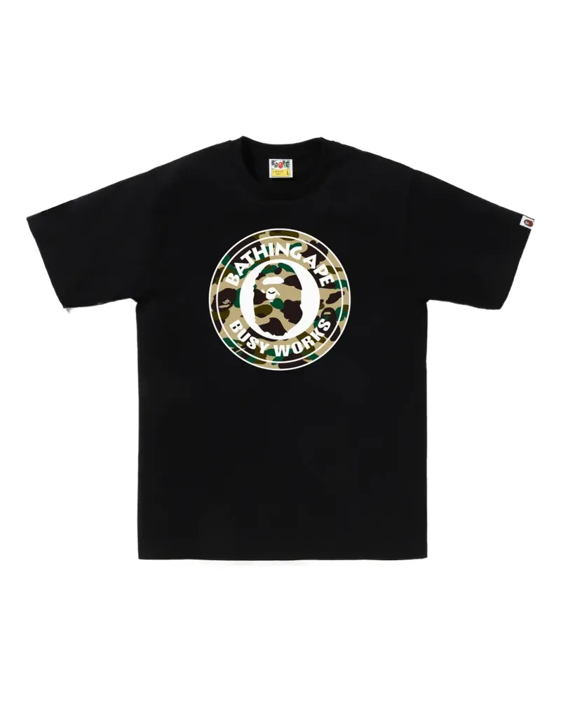 BAPE Busy Works T-Shirt - Schwarz Schwarz