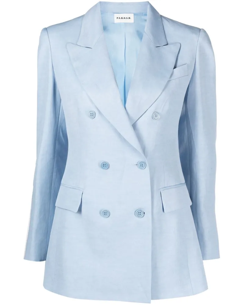P.A.R.O.S.H. Doppelreihiger Blazer - Blau Blau