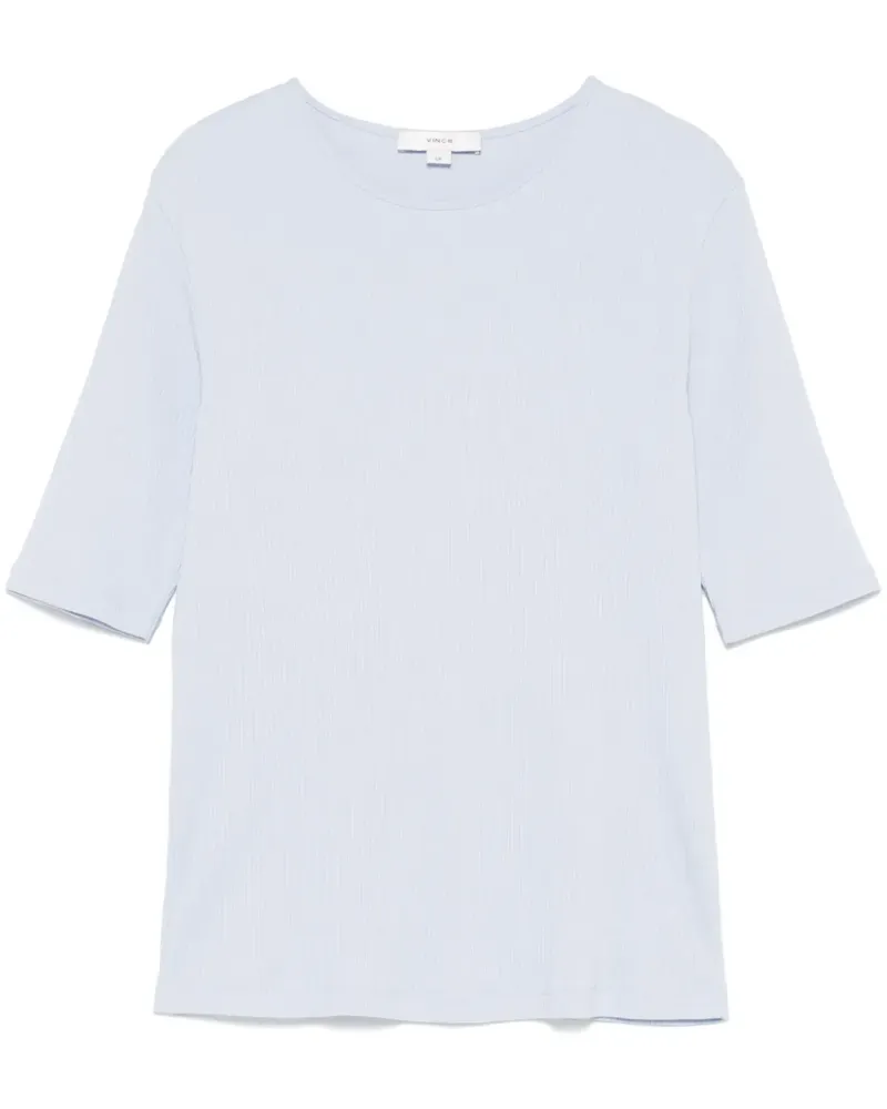 Vince Geripptes T-Shirt - Blau Blau