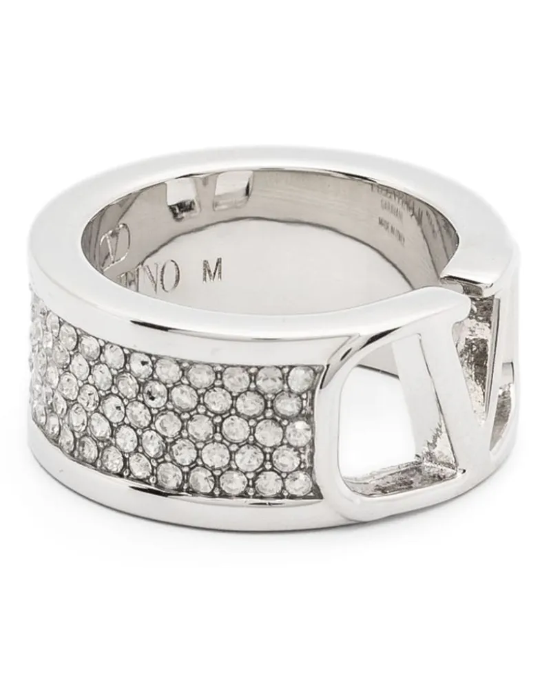 Valentino Garavani VLogo Signature Ring aus Messing Silber