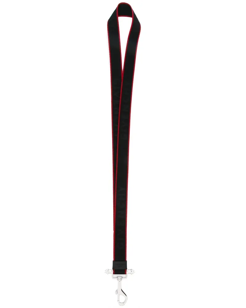 Givenchy Schlüsselband mit Logo - Schwarz Schwarz