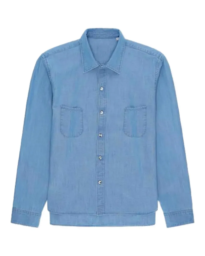 Fortela Liam chest-pocket shirt - Blau Blau