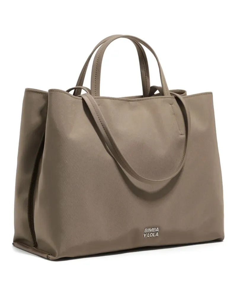 BIMBA Y LOLA Großer Chihuahua Tote Bag mit Reißverschluss - Braun Braun