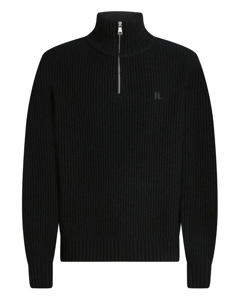 Karl Lagerfeld Pullover mit Reißverschluss - Schwarz Schwarz