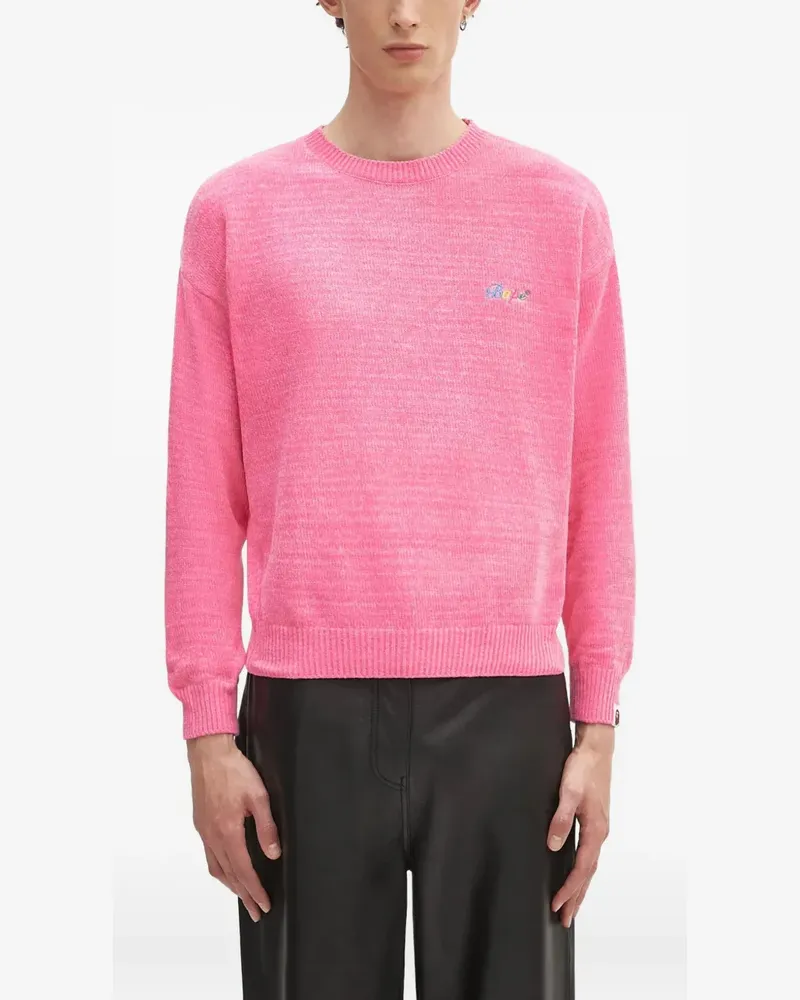 BAPE Bestickter Pullover - Rosa Rosa