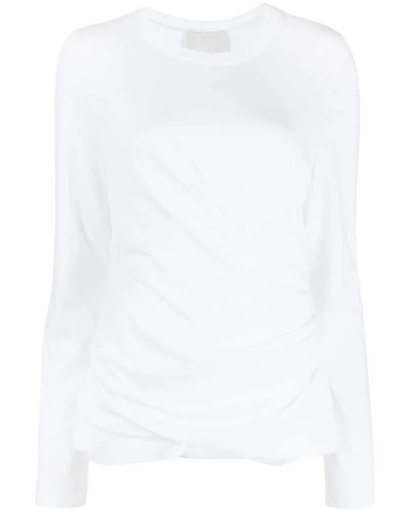 3.1 phillip lim T-Shirt im Wickelstil - Weiß Weiß