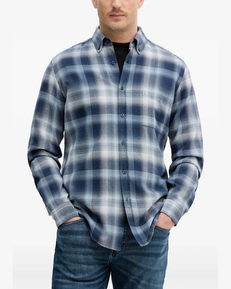 HUGO BOSS Kariertes Hemd - Blau Blau