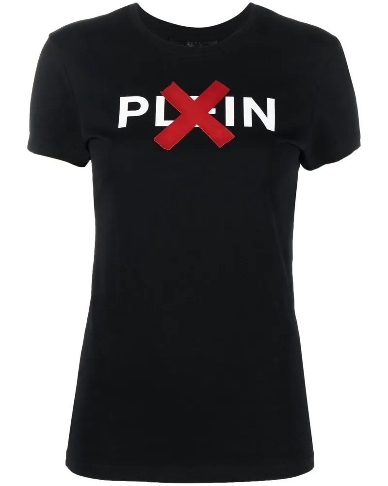 Philipp Plein T-Shirt mit Logo-Print - Schwarz Schwarz