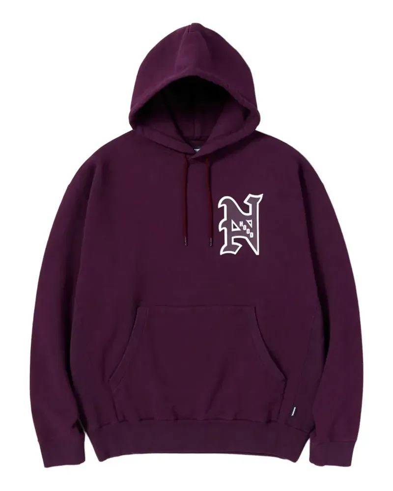 Neighborhood Hoodie mit Logo-Print - Rot Rot