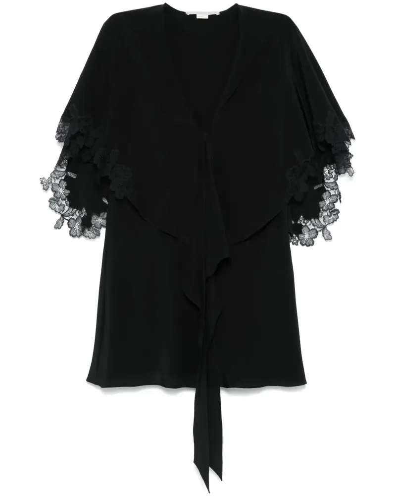 Stella McCartney Bluse mit Spitzendetail - Schwarz Schwarz