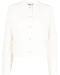 Lanvin Texturierter Cardigan Weiß