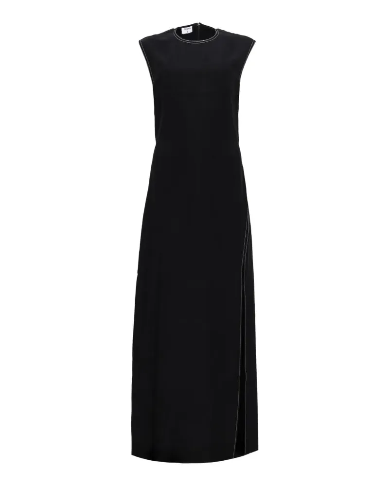 Filippa K contrast stitching dress - Schwarz Schwarz