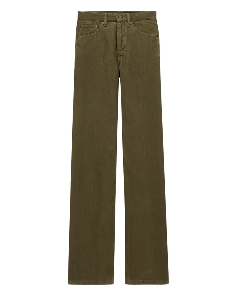 Saint Laurent Hose im Five-Pocket-Design - Grün Grün
