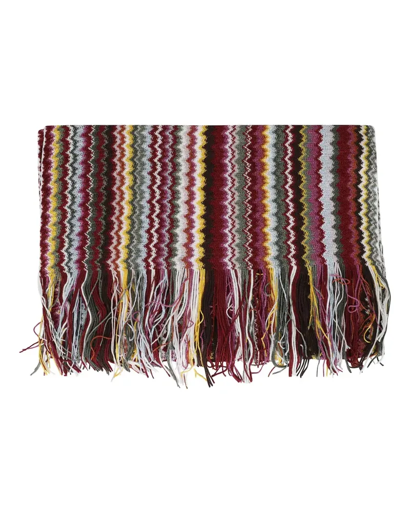 Missoni Schal mit Zickzackmuster - Rot Rot