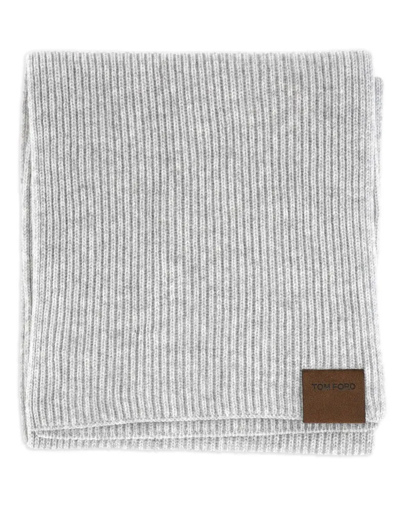 Tom Ford Gerippter Kaschmirschal - Grau Grau