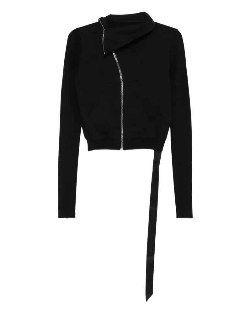 DRKSHDW by Rick Owens Asymmetrisches Sweatshirt mit Reißverschluss - Schwarz Schwarz