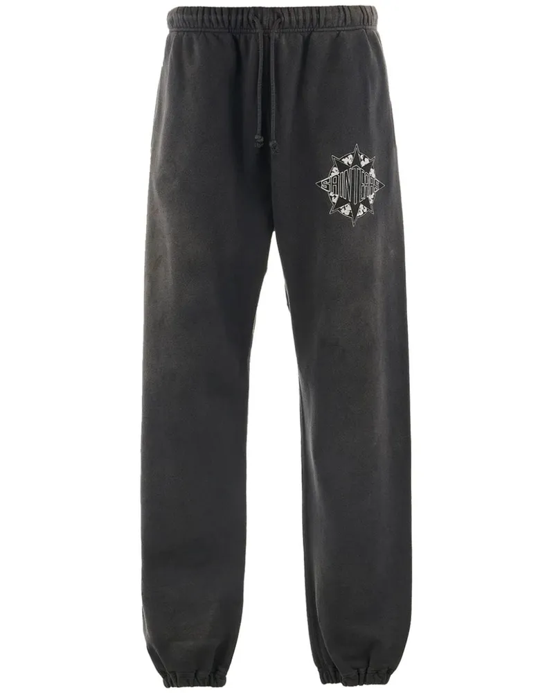 SAINT MXXXXXX Jogginghose mit Logo - Schwarz Schwarz