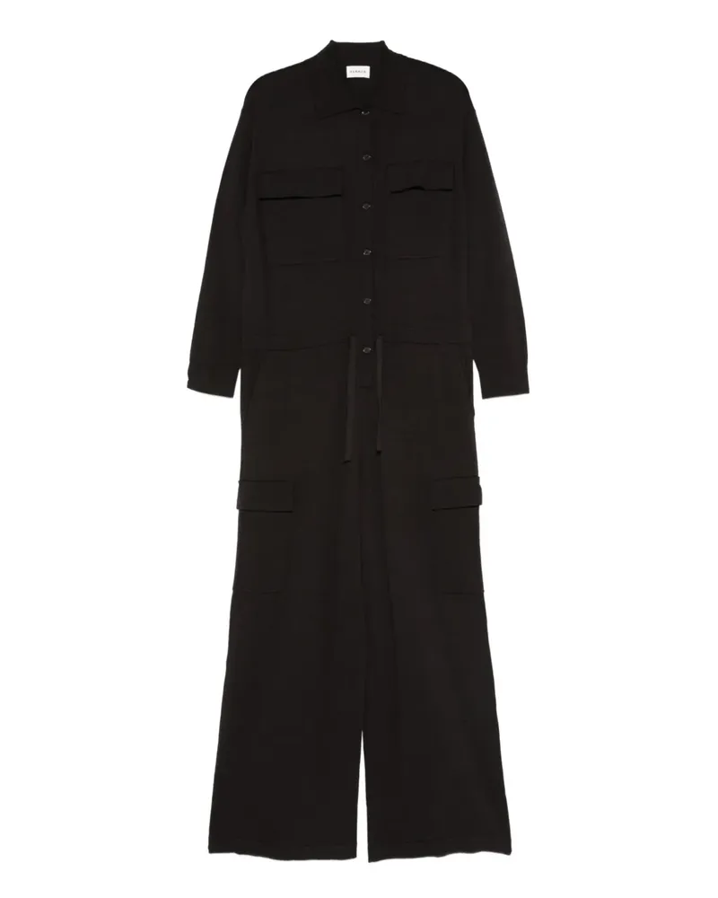 P.A.R.O.S.H. P.A.R.O H. wool-cashmere blend jumpsuit - Braun Braun