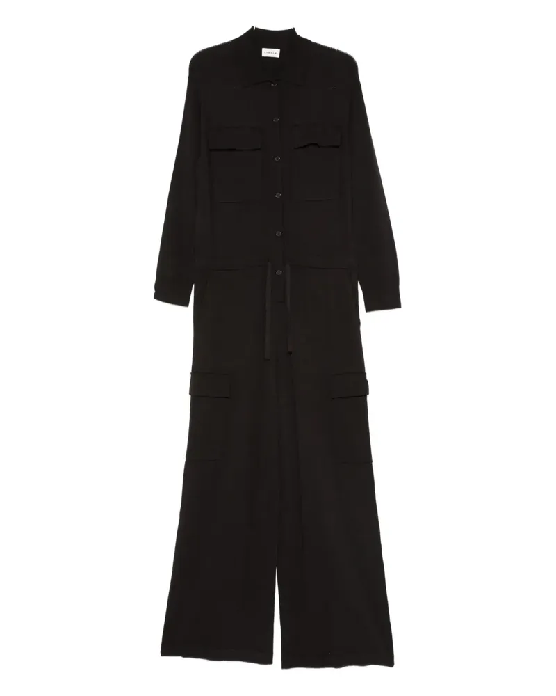 P.A.R.O.S.H. P.A.R.O H. wool-cashmere blend jumpsuit - Braun Braun