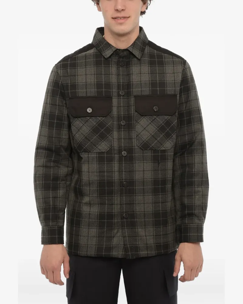 Neil Barrett Gefütterte Hemdjacke - Grau Grau