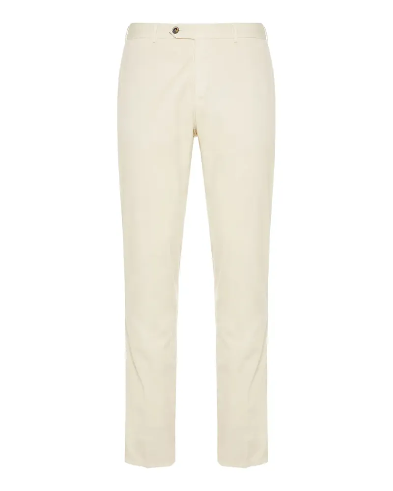 PT TORINO Tapered-Hose mit Knopfverschluss - Nude Nude