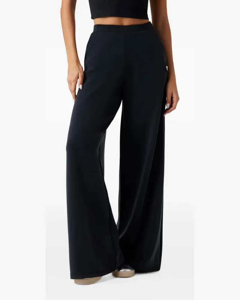 Guess Hose mit weitem Bein - Schwarz Schwarz