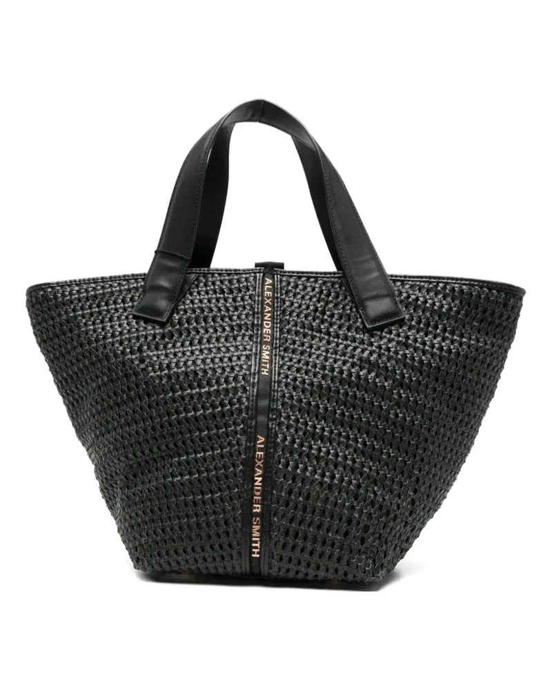 Alexander Smith medium Lauren leather tote bag - Schwarz Schwarz