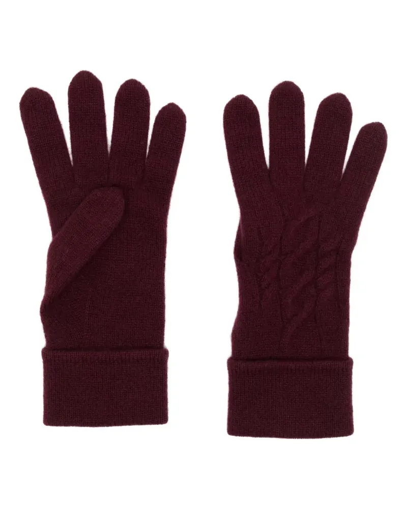 N.Peal Cable Handschuhe - Rot Rot