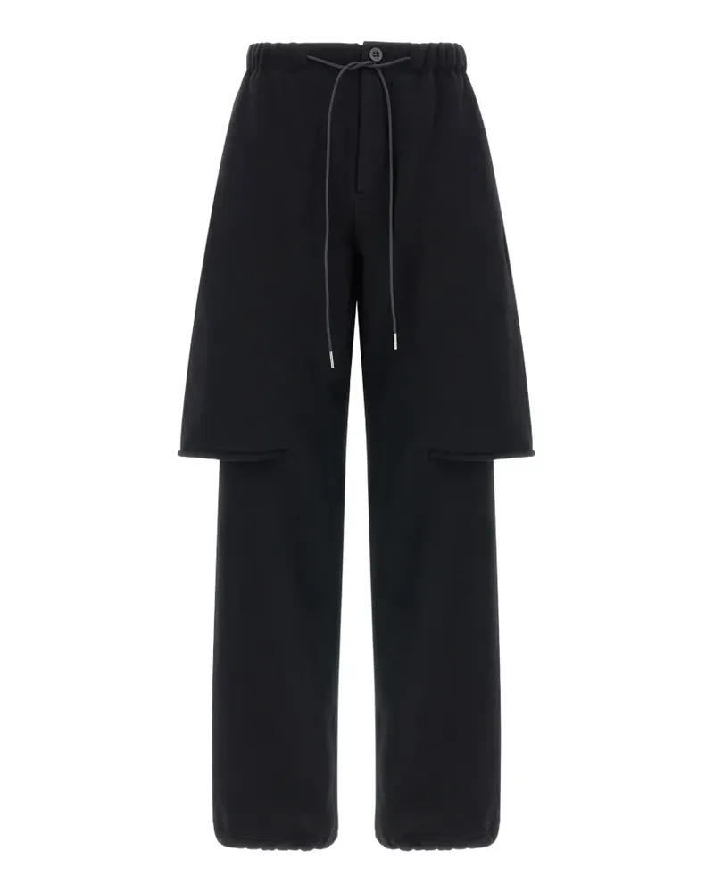 Sacai trompe l'oeil layered-design trousers - Schwarz Schwarz