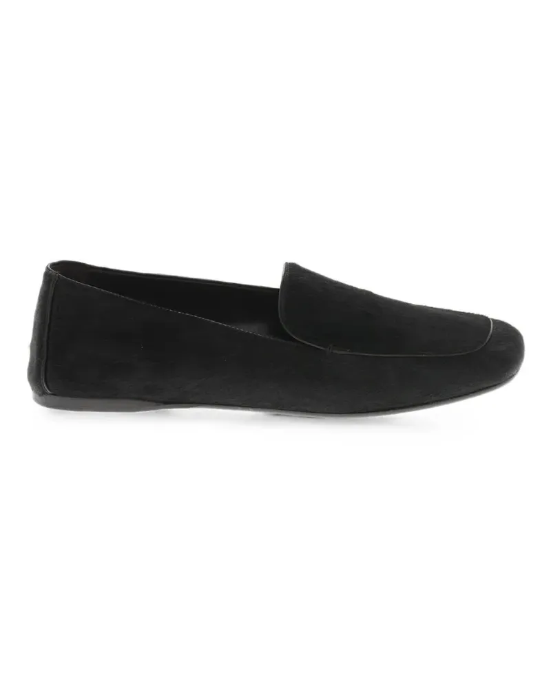 KHAITE Monroe pony hair loafers - Schwarz Schwarz