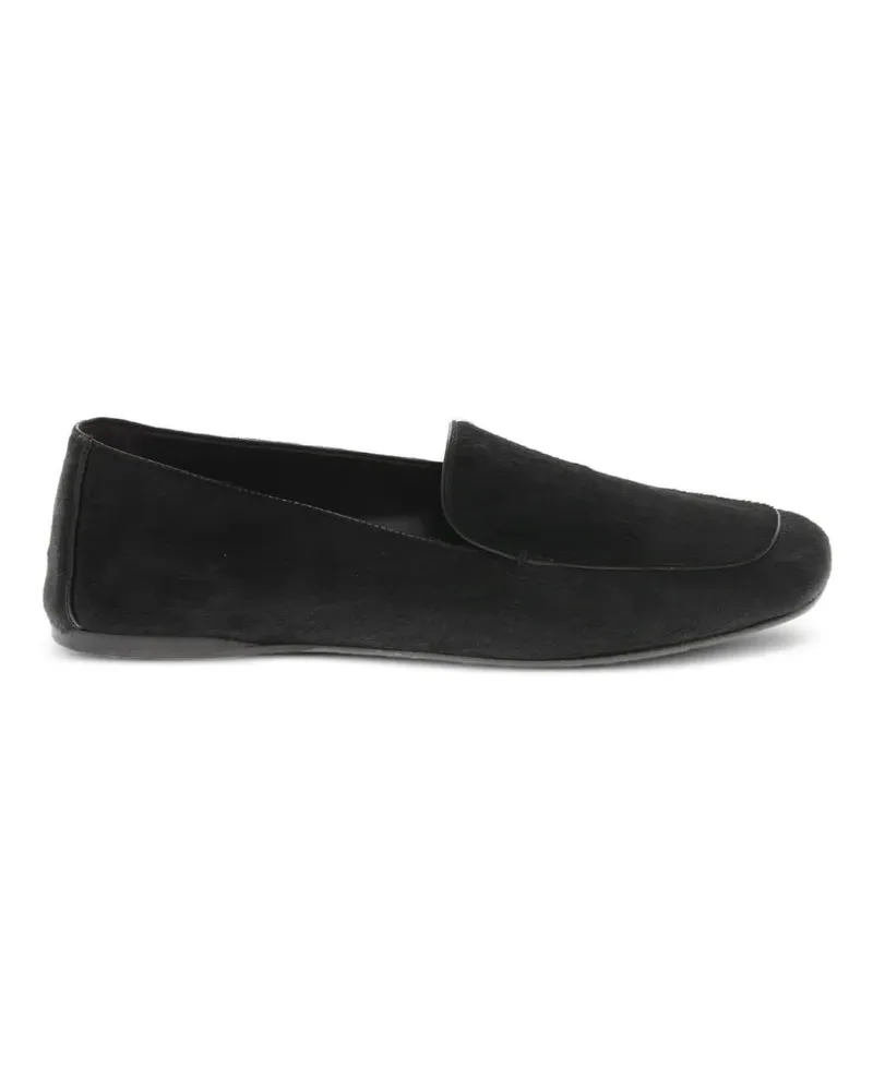 KHAITE Monroe pony hair loafers - Schwarz Schwarz