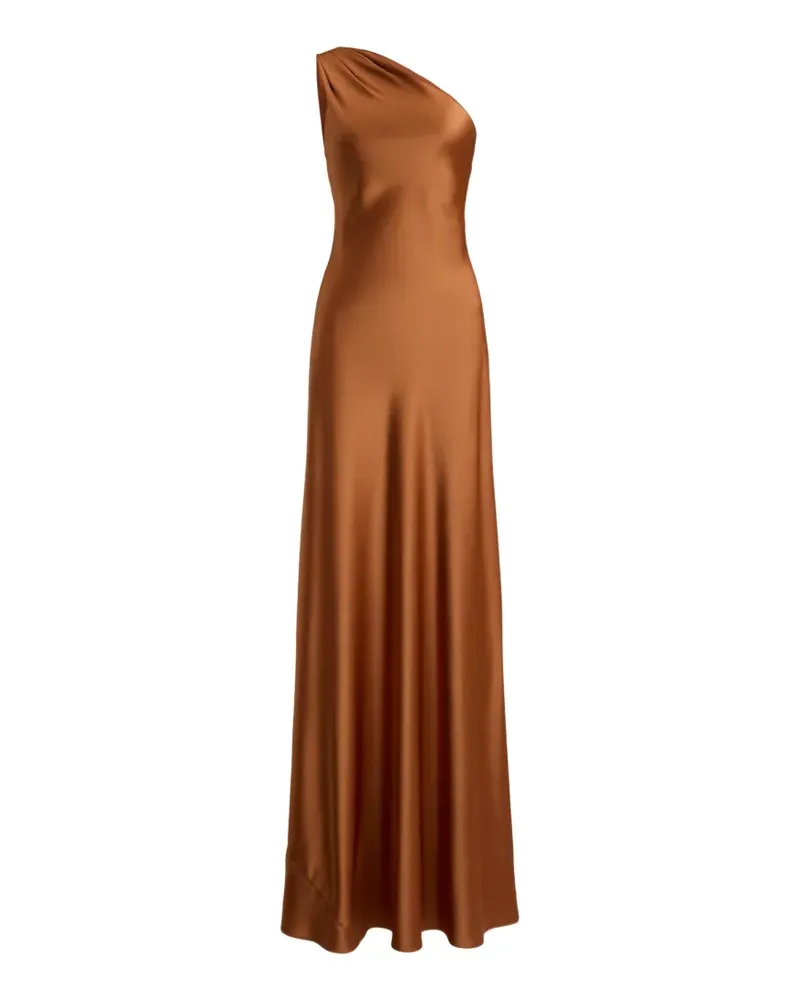 Ralph Lauren Asymmetrisches Maxikleid - Braun Braun