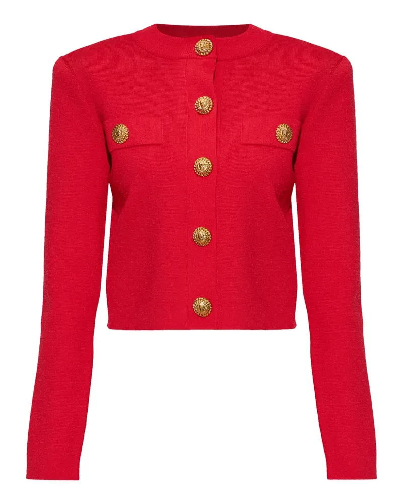 Balmain button boxy cardigan - Rot Rot