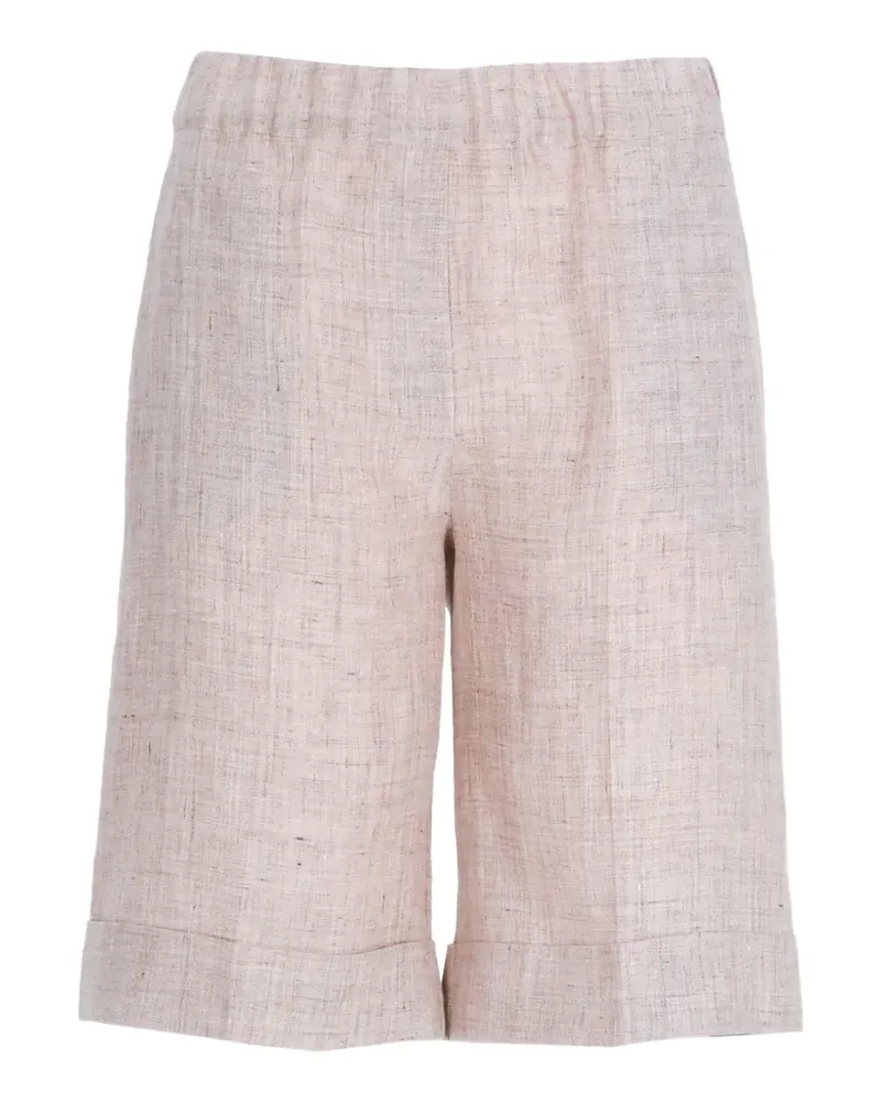 D.EXTERIOR turn-up cuffs shorts - Nude Nude