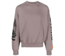 Sweatshirt mit Totenkopf - Grau