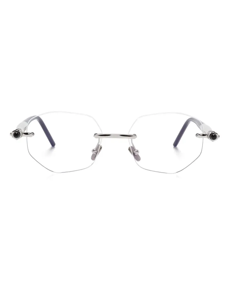 KUBORAUM Maske P62 Brille - Weiß Weiß