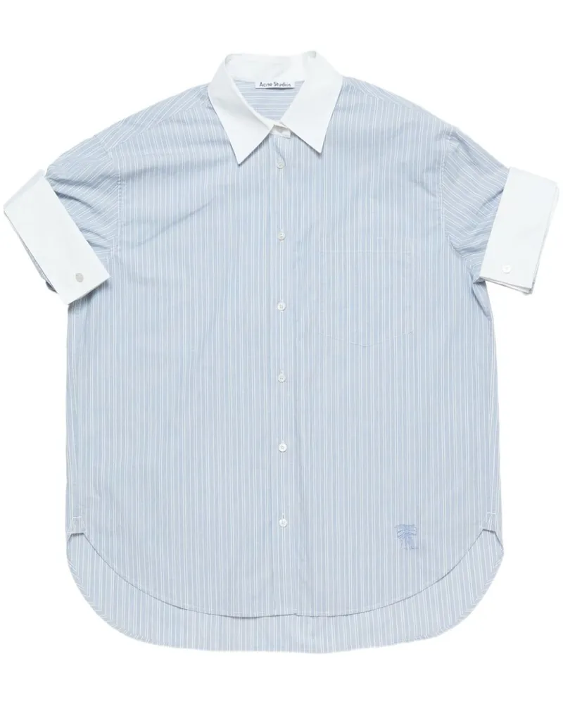 Acne Studios Gestreiftes Hemd - Blau Blau