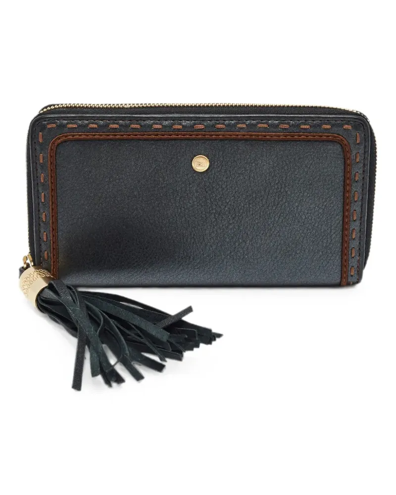 Lancel Portemonnaie mit Quasten - Grau Grau