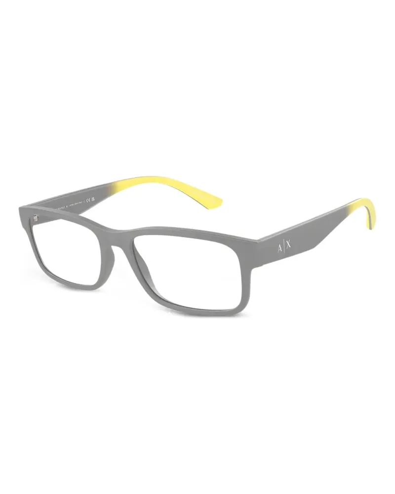 Armani Exchange Eckige Brille mit mattem Finish - Grau Grau
