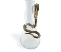 Cobra Vase aus Glas 400mm - Gold