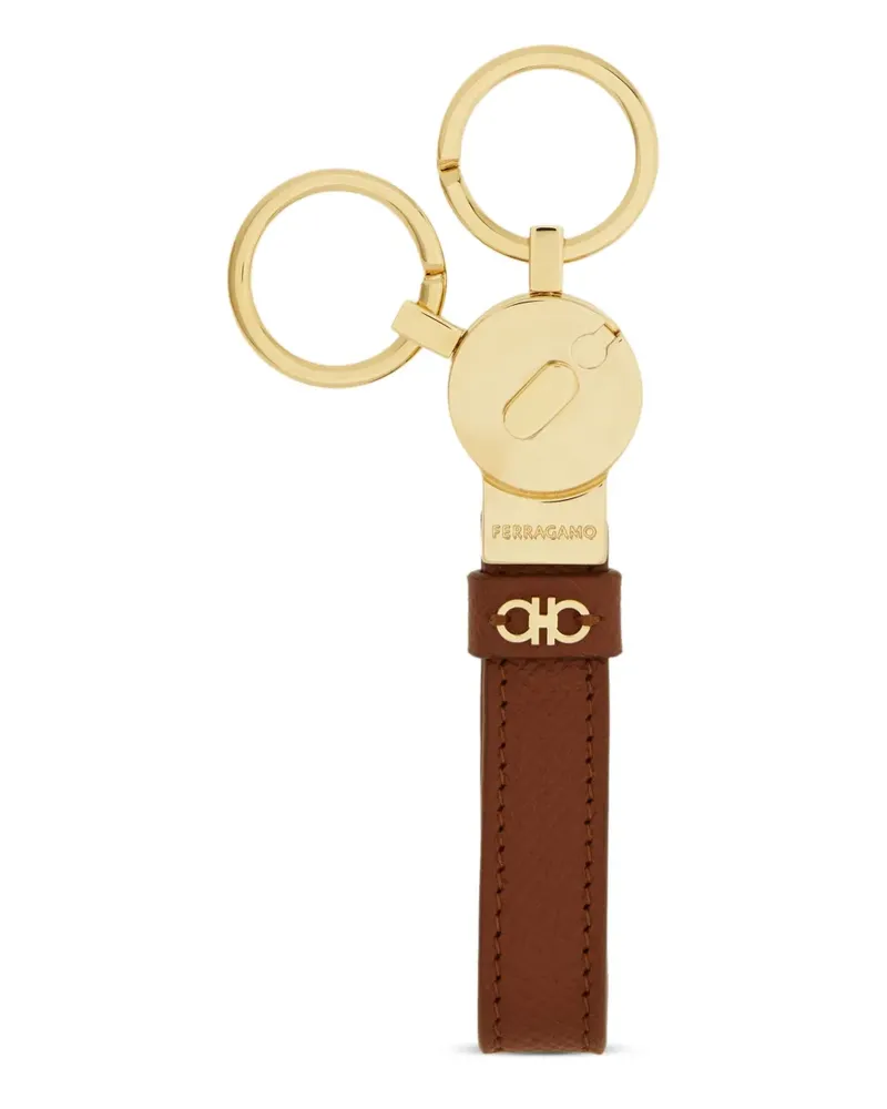 Ferragamo Gancini Schlüsselanhänger - Braun Braun