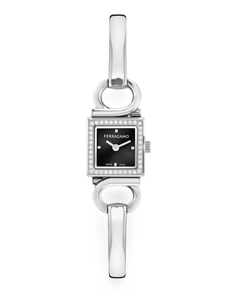 Ferragamo Gancio Evo Bangle 18mm watch - Schwarz Schwarz
