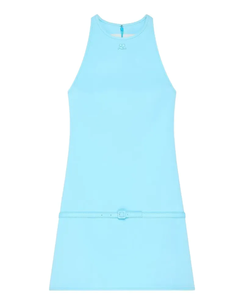 Courrèges Kleid in A-Linie - Blau Blau