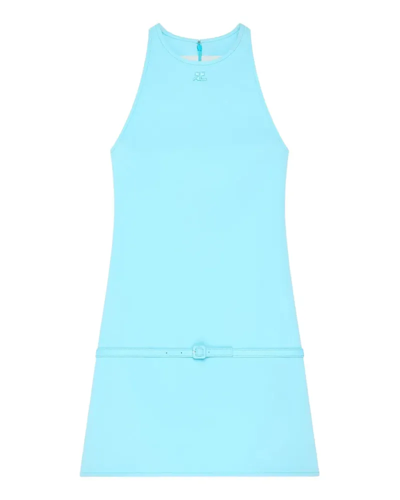 Courrèges Kleid in A-Linie - Blau Blau