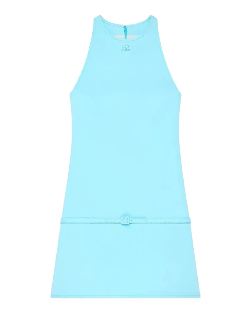 Courrèges Kleid in A-Linie - Blau Blau