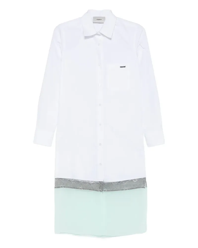 COPERNI layered shirt dress - Weiß Weiß